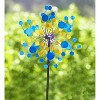 Evergreen 48.5"H Wind Spinner, Blue Confetti - 2 of 2