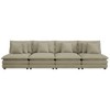 Modular Corduroy Sofa Couch, Upholstered Sofa with Removable Pillows & Deep Seat for Living Room - ModernLuxe - 3 of 4