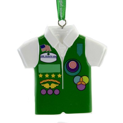 Kurt S. Adler 3.5 Inch Girl Scouts Of Usa Vest Christmas Patches Tree Ornaments