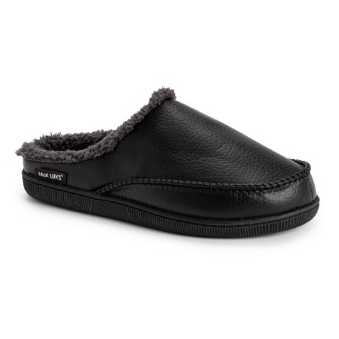 Mens leather clog slippers online