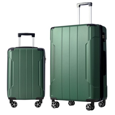 YONWAY 2 Piece Hardshell ABS Luggage Sets, Expandable Retro Luggage Set with TSA Lock and Spinner Wheels