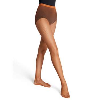 Capezio Pro Series Fishnet Tights SEAMLESS Nude #5: LIGHT SUNTAN Available  in Extended Sizes