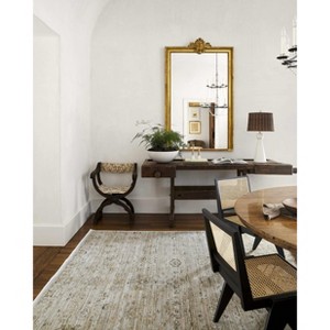 Hauteloom Margaret Damask Gray Washable Rug - 1 of 4