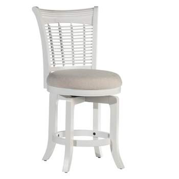 Bayberry Swivel Counter Height Barstool White - Hillsdale Furniture