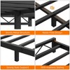 Whizmax 6 Inch Metal Platform Bed Frame with Wavy Pattern, Steel Slat Support, Mattress Foundation and No Box Spring Needed, Easy Assembly, Black - 4 of 4
