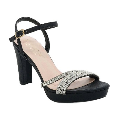 Women's Shimmer Platform Chunky Heel - Blossom Footwear