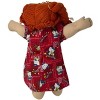 Doll Clothes Superstore Handmade Red Kitten Print Nightgown for 15–16'' Baby & Cabbage Patch Dolls - 4 of 4