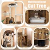 Yaheetech Wooden Litter Box Enclosure with Cat Tree Tower - 4 of 4