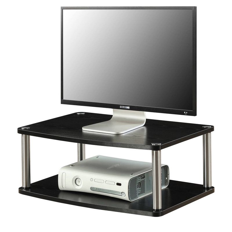 Designs2Go Double Tier Swivel Riser for TV Stand for TVs up to 26&#34; Black - Breighton Home, 4 of 7