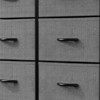 SEVOBAL Utility Storage Cabinets 8 Dressers Fabric Storage Tower, Wooden Top for Kid Room, Closet, Entryway, Nursery, Grey, 31.5"*11.8"*36.4" - 4 of 4