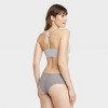 Women's Scallop Edge Freecut Cheeky Underwear - Auden™ Gray Xl : Target