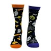 Crazy Dog T-Shirts Women's A Little Scary A Little Sweet Socks Funny Sarcastic Halloween Novelty Footwear - 3 of 4