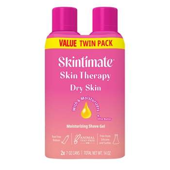 Skintimate Skin Therapy Dry Skin Women's Shave Gel - 7oz/2pk