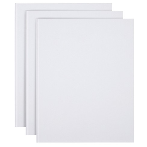 Paper Junkie White Hardcover Blank Books For Kids To Write Stories, 8.5x11  Unlined Journals For Students (36 Pages, 3 Pack) : Target