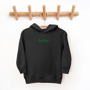 The Juniper Shop Embroidered Lucky Typewriter Toddler Graphic Hoodie - 1 of 3