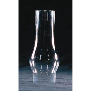 Clear Glass Lamp Chimney, Replacement Hurricane Globe Measures 1 1/8 Inch Diameter Base x 3 3/4 Inches High for Oil or Kerosene Lanterns - 1 of 1