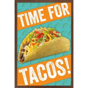 Trends International Time for Tacos! Framed Wall Poster Prints - 1 of 4