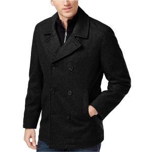 I.N.C International Concepts Mens Double Breasted Pea Coat, Black, X-Large - 1 of 1