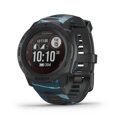 Garmin Instinct Solar Surf Pipeline Rugged GPS Smartwatch with Solar Charging