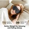 Weighted Eye Mask for Sleeping for Men and Women, Ideal for Lash Extensions, Travel Blackout Night Blindfold with Adjustable Strap - 2 of 4