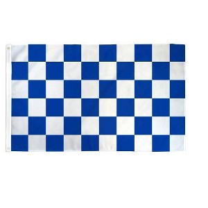 Maison 3'x5' ft Checkered Poly Flag For Indoor & Outdoor Use - Great For Race Day!! - Available In Different Bold Colors - 1 of 3
