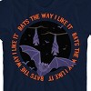 Kids Halloween Bats the Way I Like It Unisex Youth Navy Blue Short Sleeve Crew Neck Tee - 2 of 3