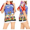 LA LEELA Button Down Shirt for Women Floral Summer Beach Party Hawaiian T-Shirt Blouses Flamingo Shirts Short Sleeve Dress Shirts - 3 of 4