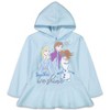 Disney Frozen Elsa Girls Fleece Hoodie and Leggings Outfit Set Toddler - 4 of 4