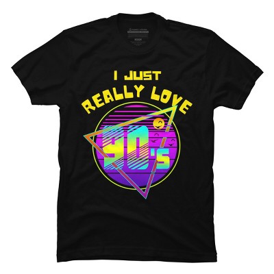 Men's Design By Humans I JUST REALLY LOVE 90S By punsalan T-Shirt