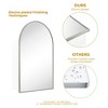 TEHOME Arched Bathroom Medicine Cabinet with Mirror Recessed and Surface Mount Medicine Cabinet Mirror - 4 of 4