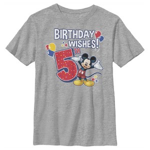 Boy's Disney Mickey Mouse 5th Birthday Wishes T-Shirt - 1 of 4