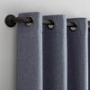 Tyrell Tonal Textured Draft Shield Fleece Insulated 100% Blackout Grommet Top Curtain Panel - Sun Zero - 3 of 4