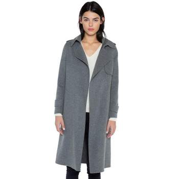 JENNIE LIU Women's Cashmere Wool Double-faced Overcoat