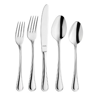 Amefa Haydn 20-Piece 18/10 Stainless Steel Flatware Set, High Gloss Mirror Finish, Silverware Set Service for 4, Rust Resistant Cutlery - 1 of 4