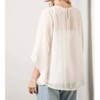 Women's Lace Patch Scoopneck Blouse - KORI - 2 of 2