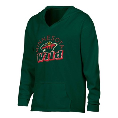 NHL Minnesota Wild Women's Dark Fleece Hooded Sweatshirt