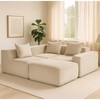 GDFStudio Aly Modular 111.41" Corduroy Fabric and Compressed Foam Sectional Sofa - 2 of 4