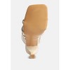 Chiri Criss Cross Strap Spool Heel Sandals - 4 of 4