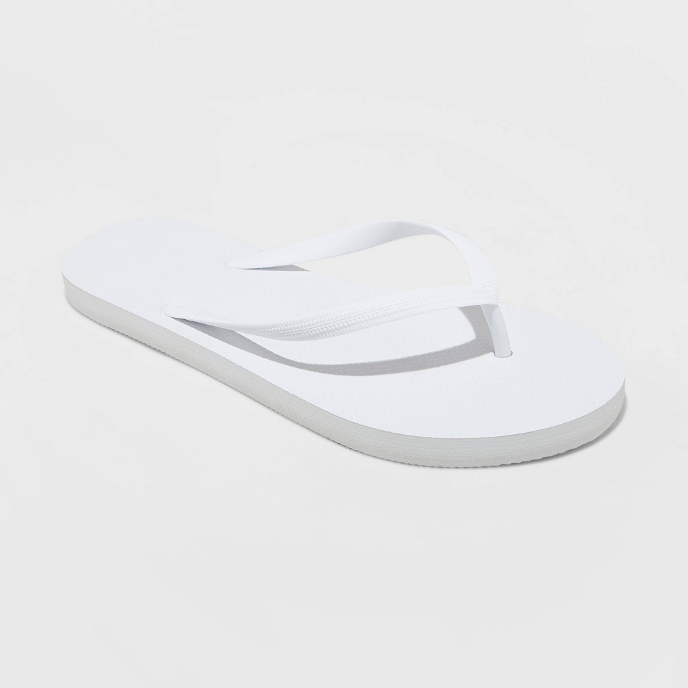 Women's Brynn Flip Flop Sandals - Shade & Shore White 8