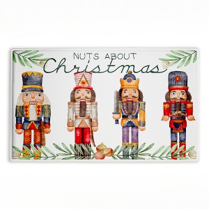 Stupell Industries Nuts About Christmas Printed Plush Bath Mat And Bath Rug, Design By Kim Allen, 18"X30" - 1 of 4