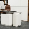 Dolonm 13 Gallon 50L Kitchen Soft Close Trash Can Stainless Steel Ellipse Bustbin - 4 of 4