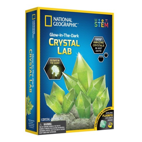 NATIONAL GEOGRAPHIC Mega Science Kit - Glow in The Dark Lab with Crystal  Growing Kit, Slime Making, Glowing Putty, and More Science Experiments,  Slime Kit for Boys and Girls ( Exclusive) 