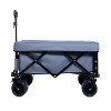 Foldable Wagon with Extended Tailgate, Waterproof Dustproof UV Resistant Wagon Rain Covers, Heavy Duty 400LBS - 2 of 4