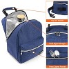 OPUX Insulated Lunch Box Boys Girls Kids Teens, Leakproof Cooler Bag Women Men Adults, Backpack Shape Tote, Back to School Gift - 4 of 4