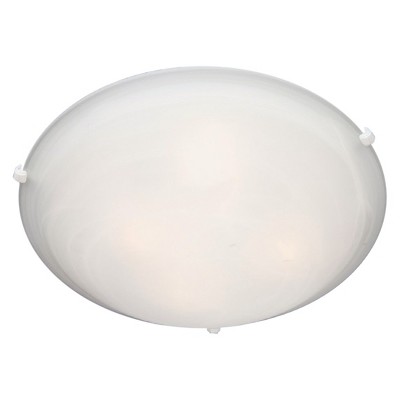 6" Malage 4-Light Flush Mount White - Maxim