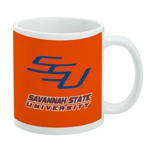 Savannah State University Secondary Logo Ceramic Coffee Mug Novelty Gift Mugs for Coffee Tea and Hot Drinks 11oz White - 1 of 4