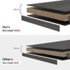 Sevobal Decorarive Bookshelf Large Bookshelf for Bedroom Library Office Bookcase for Living Room, Gray, 33"*11.6"48" - 3 of 4