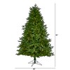 Nearly Natural 7-ft Nova Scotia Fir Real Touch Artificial Christmas Tree with 400 (Multifunction) - 2 of 4