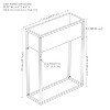 Sunnydaze Modern Simplicity 27.5" H Cold-Rolled Steel Outdoor Elevated Planter - Black Powder-Coated Finish - 3 of 4