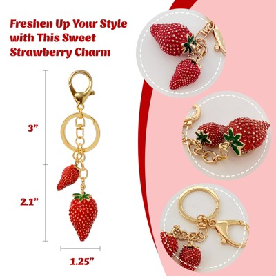 Wrapables Novelty Keychain and Bag Charm for Purse Handbag Backpack, Mother's Day Gift Pink Heart Lock and Key — фото 5
